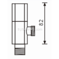 Butée d'angle en laiton pour évier et lavabo